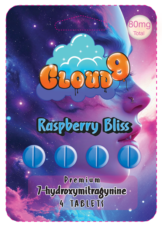 Raspberry Bliss 7-Hydroxymitragynine 4 Tablets